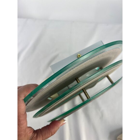 MCM Modern Round Tiered Acrylic Wall Light Fixture Wired Mount Design - Picture 4 of 7